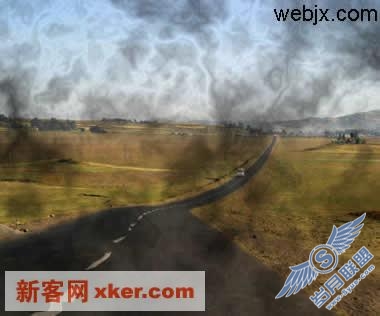 Photoshop把道路表面变得糟糕