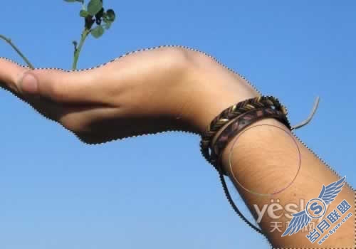 图为:使用涂抹工具
