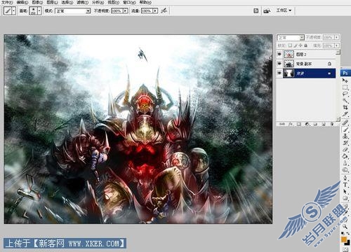Photoshop加<a href=http://www.syue.com/Digital/ target=_blank class=infotextkey>数码</a>板绘制“困斗”怪兽