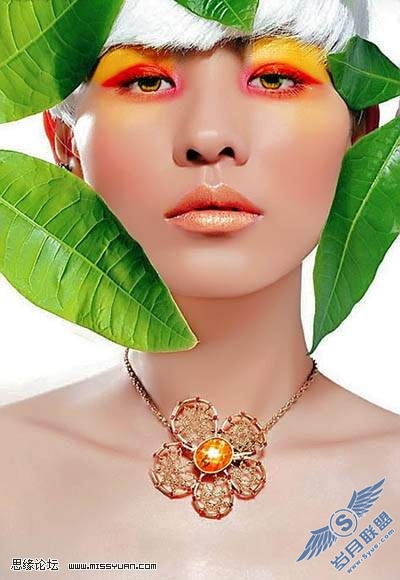 photoshop教程: 给MM照片上通透靓丽的彩妆