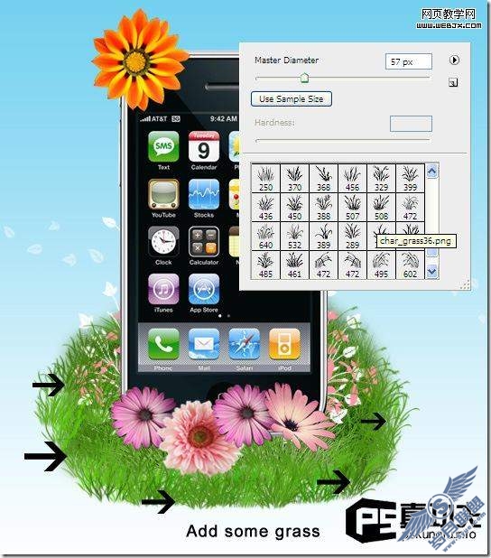 Photoshop合成:制作炫酷的苹果<a href=http://www.syue.com/Digital/Mobile/ target=_blank class=infotextkey>手机</a>天空之城