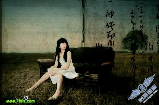 Photoshop调出模特照片古典颓废色彩