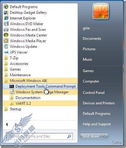 Windows 7 PE RAM 引导盘及WIM 镜像制作