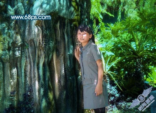 Photoshop照片处理:消除人物照片中复杂的背景【图】_