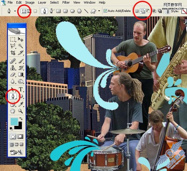 Photoshop合成教程:漂亮的蒙太奇插画
