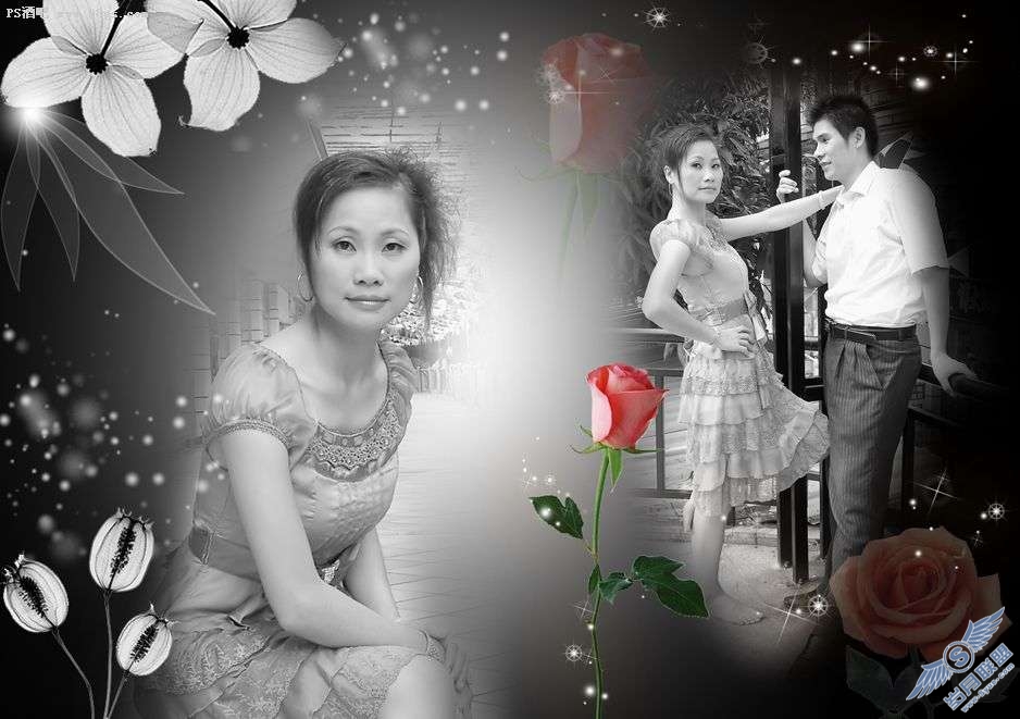 Photoshop艺术黑白照 展现魅力