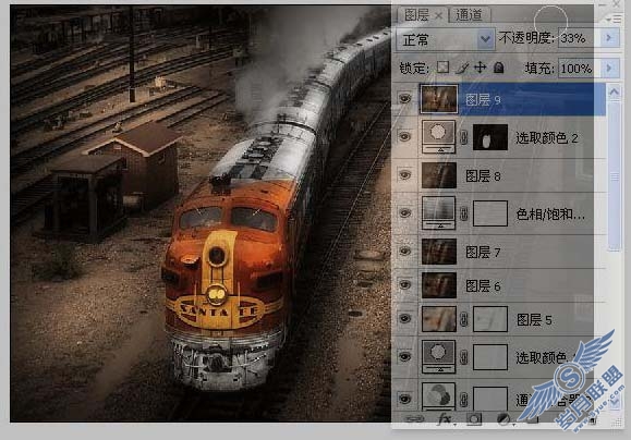 Photoshop调出照片经典暗光金色调