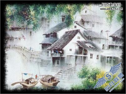 Photoshop照片处理教程:颓废边缘水彩画特效