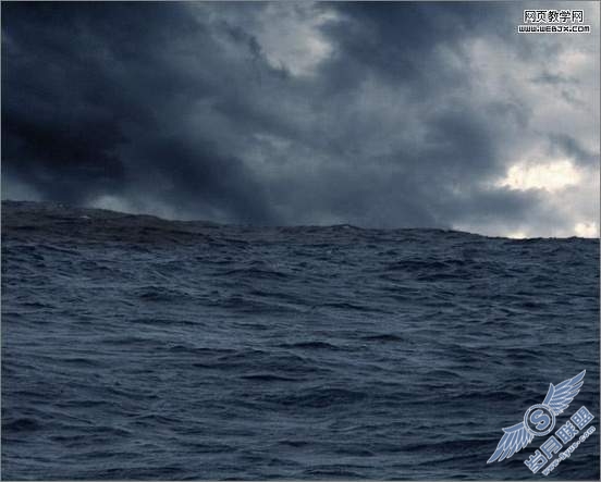 Photoshop合成教程:自由女神破碎掉大海