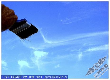 Photoshop创意合成欣赏：云的表情