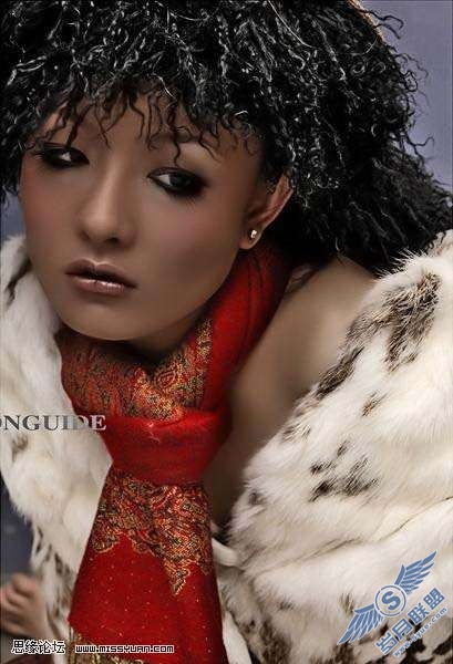 Photoshop照片处理:调出美女金属质感肤色【图】_