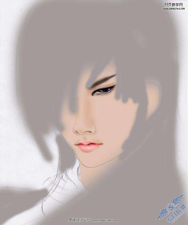 Photoshop绘制冷酷的漫画CG人物【图】_