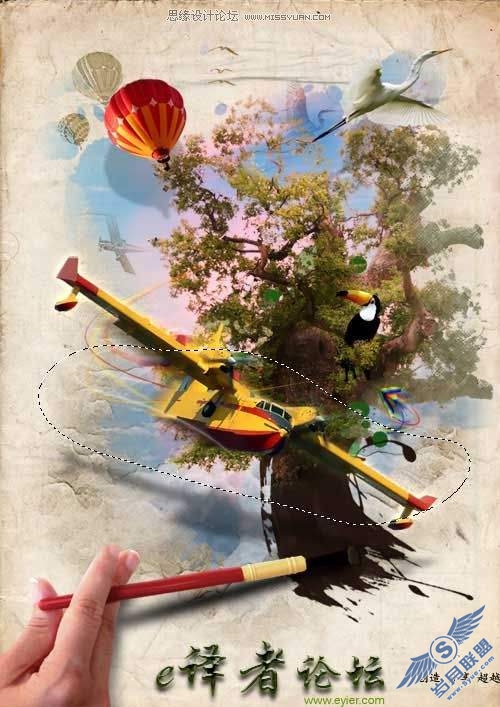 Photoshop创意合成教程:虚构的蒙太奇魔幻场景