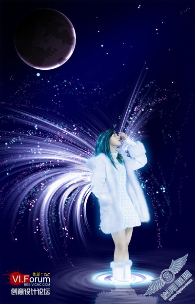 Photoshop把唯美女孩打造成梦幻精灵