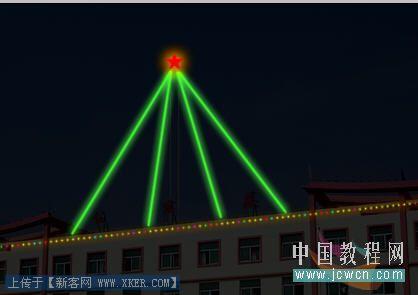 Photoshop把白天打造成节日夜晚效果