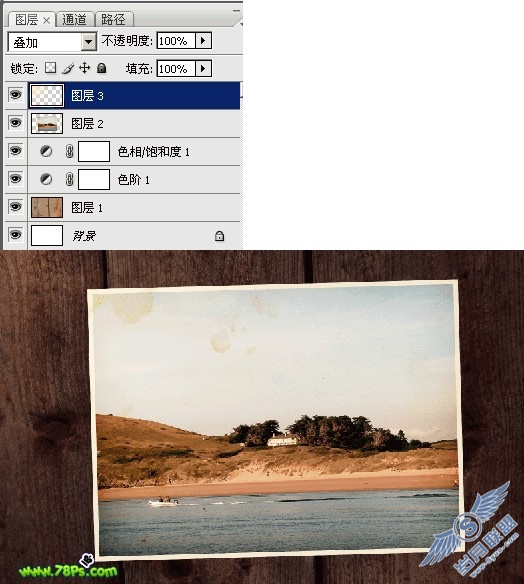 Photoshop教程:制作经典怀旧系列照片