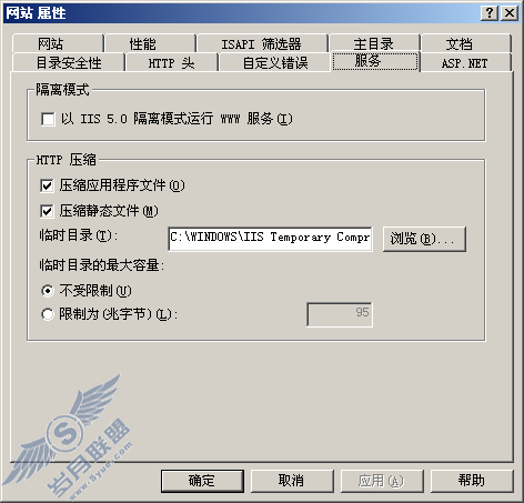 对iis6启用http压缩