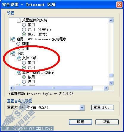 正确设置IE浏览器的安全等级