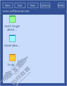 可悬挂式桌面便签软件Two Notes