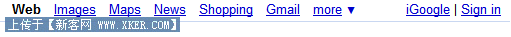 google.com中的英文超级链接
