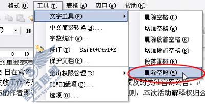 WPS文字中清除文档中多余的空行
