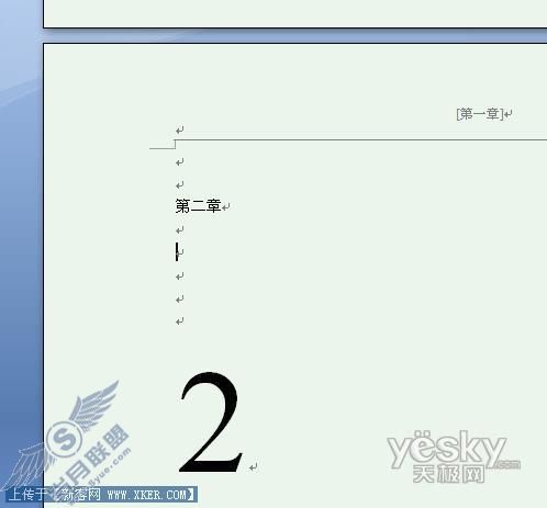 Word2007页眉分章节设置_天极软件小羚