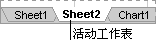 ѡ����������ǩ��Sheet2��