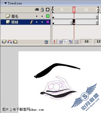 flash制作人物眨眼睛