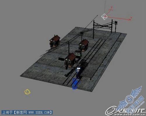 3DsMAX制作火车站场景_天极设计在线整理转载