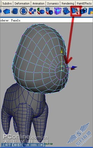 Maya2008作长江7号外星狗建模 Maya2008作长江7号外星狗建模