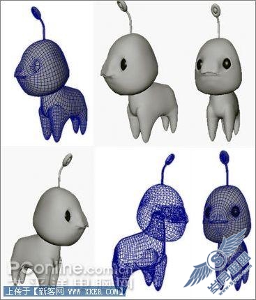 Maya2008作长江7号外星狗建模 Maya2008作长江7号外星狗建模