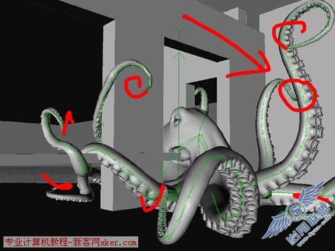 3D章鱼的制作过程