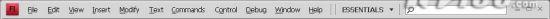 Adobe Flash CS4�Ľ���Ѳ˵����봰�����ϲ���