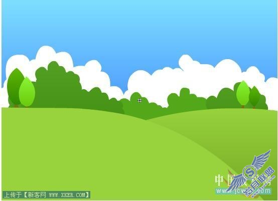 Flash鼠绘入门实例教程:卡通风景画中风车的画法