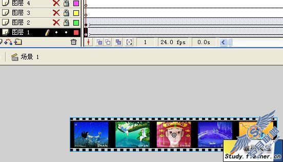 用Flash制作电影胶片循环播放模拟效果(2)