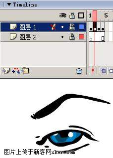 flash制作人物眨眼睛