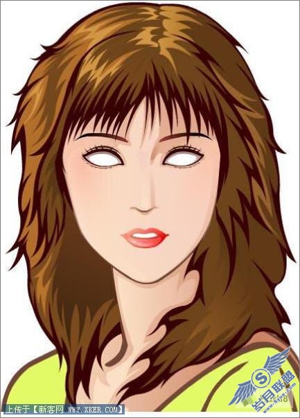 Flash绘画实例:青春靓丽美女