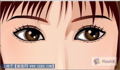 Flash绘画实例:青春靓丽美女