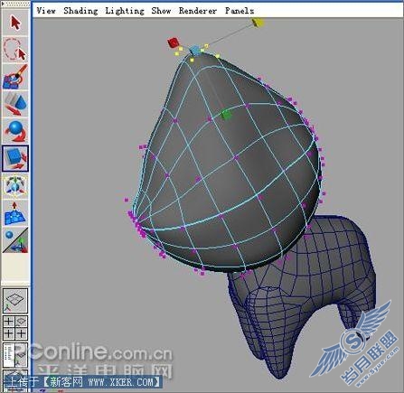 Maya2008作长江7号外星狗建模 Maya2008作长江7号外星狗建模