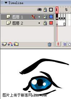 flash制作人物眨眼睛