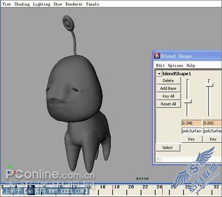 Maya2008制作长江7号外星狗表情篇 Maya2008制作长江7号外星狗表情篇