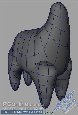 Maya2008作长江7号外星狗建模 Maya2008作长江7号外星狗建模