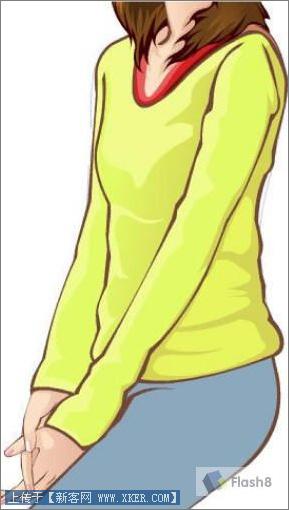 Flash绘画实例:青春靓丽美女