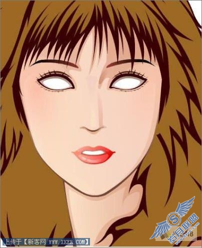 Flash绘画实例:青春靓丽美女