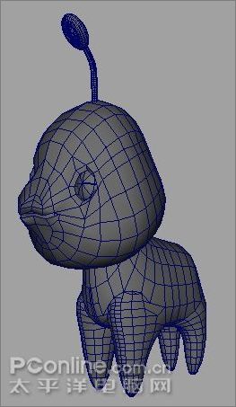Maya2008作长江7号外星狗建模 Maya2008作长江7号外星狗建模