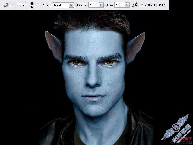 Photoshop制作汤姆·克鲁斯·阿凡达【图】_新客网