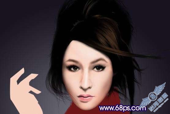 Photoshop鼠绘制作新潮美女【图】_新客网