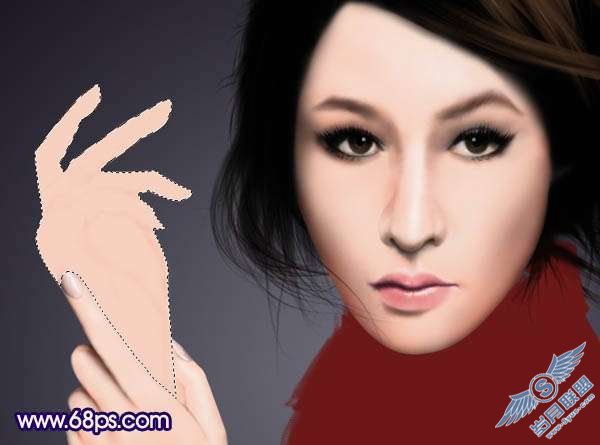 Photoshop鼠绘制作新潮美女【图】_新客网