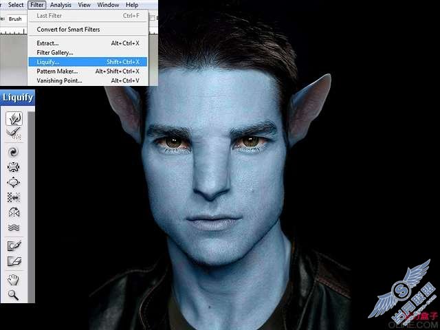Photoshop制作汤姆·克鲁斯·阿凡达【图】_新客网