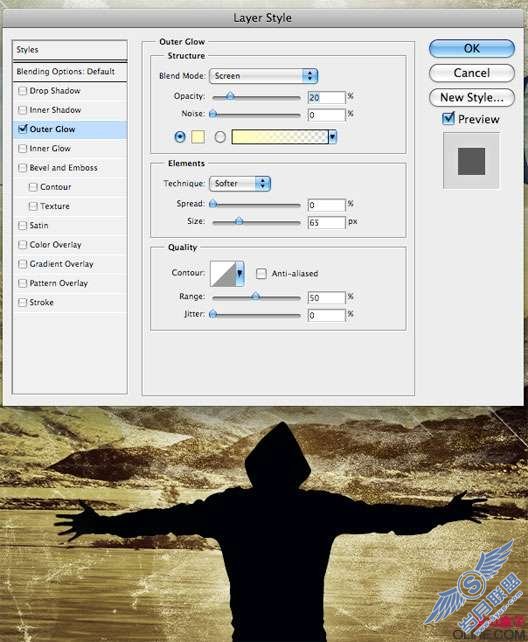 Photoshop制作超脱自然海报教程【图】_新客网